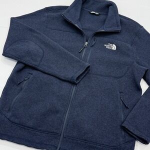 The North Face Chimborazo Fleece Jacket Mens XL Sherpa Lined Full Zip Coat Blue